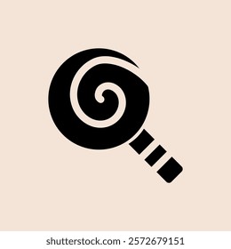 Design Illustration vector graphic of lolipop icon with glyph style. Suitable for UI, mobile design, web design, etc