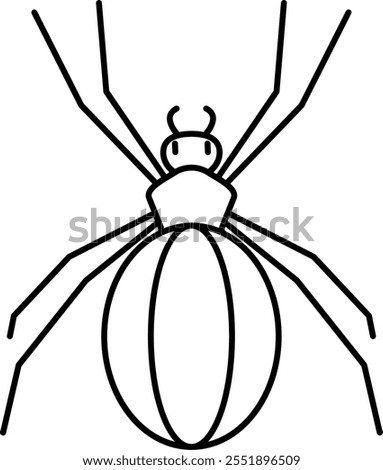 Design Illustration vector graphic of spider line icon. Suitable for anything related to animals