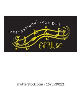 design illustration vector international jazz day.artistic design images
