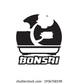 design illustration vector logo bonsai