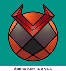 Design illustration vector of a robot head bird good for icon, symbol, game developer, character game, logo, advertising, decorations, etc. 