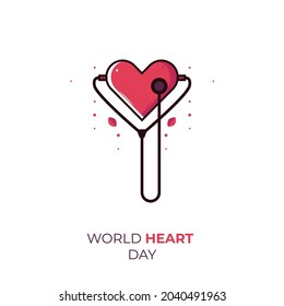 design and illustration of world heart day celebration 
