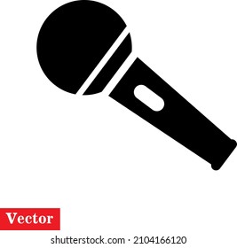 design illustrations microphone on white background.