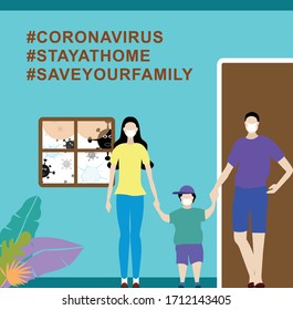 Design illustrations on the corona virus can be used as posters, advertisement for community service, websites, design information