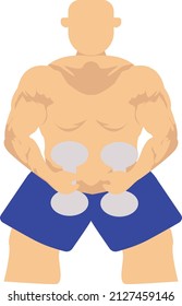 Design illustrations of people again in the gym