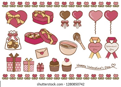 Design illustrations for Valentine