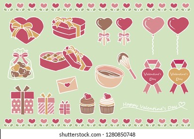 Design illustrations for Valentine
