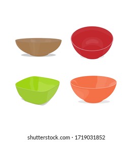 design illustrations of various forms of bowls