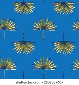 design in the image has a minimal style and is set against a blue background