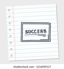 design image icon board with paper background. vector illustration