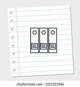 design image icon file with paper background. vector illustration