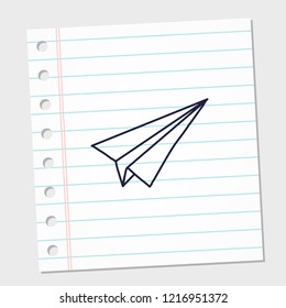 design image icon message with paper background. vector illustration