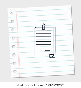 design image icon template with paper background. vector illustration