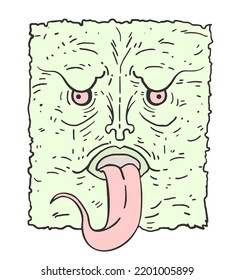 Design of imaginative creature face