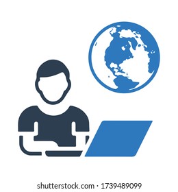 design and implement business icon easy to use isolated