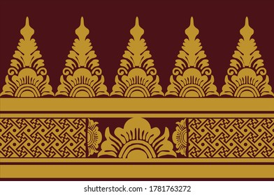 The design of Indonesian motifs is classic, by taking Balinese style as the main element