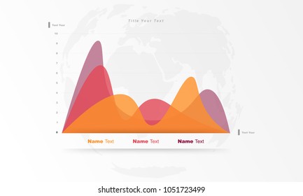 Design infographic data bar, table, chart, graph for use in business plan on grey background. vector.