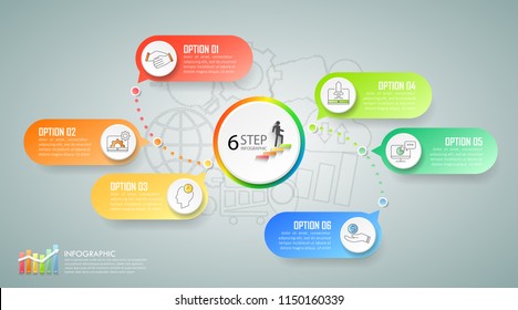 Design infographic template 4 options. Business concept can be used for workflow layout, diagram, number options, timeline, steps, demo infographic