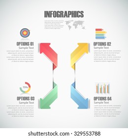 Design Infographic template 4 steps. for bussiness concept
