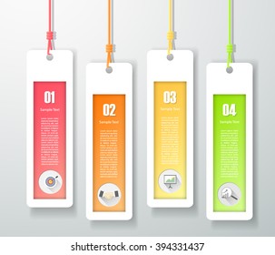 Design infographic template 4 steps, can be used for workflow layout, diagram, number options, graphic or website layout.