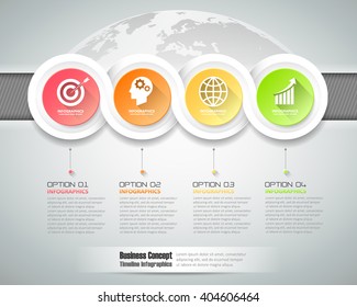 Design infographic template 4 steps, can be used for workflow layout, diagram, number options, graphic or website layout.