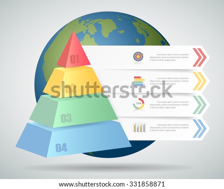 Design Infographic template 4 steps. can be used for workflow layout, diagram, number options, bussiness concept