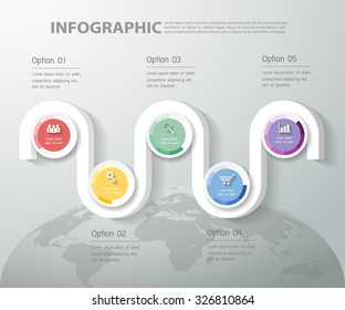 Design Infographic template for  business concept