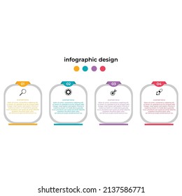 vector de negocio de plantilla de infografía de diseño