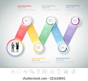 Design Infographic template. can be used for workflow layout, diagram, number options, business concept