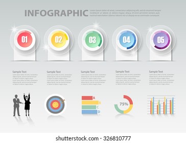 Design Infographic template. can be used for workflow layout, diagram, number options, business concept