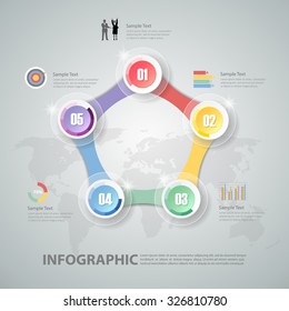 Design Infographic template. can be used for workflow layout, diagram, number options, business concept