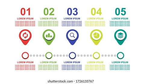 Design Infographic template for concept. Navigation, control.