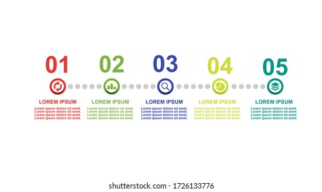 Plantilla Infográfica de diseño para concepto. Navegación, control.