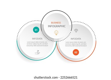 Diseñar elemento vector de plantilla de infografía.