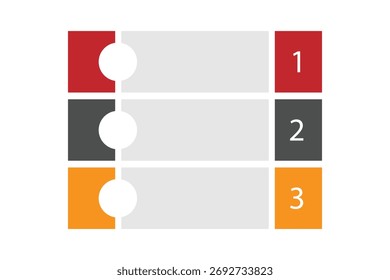 El estilo de papel de 3 pasos del elemento de Vector de la Plantilla de la infografía del diseño se puede utilizar para la información del negocio, la presentación, la disposición del flujo de trabajo y el Diseño gráfico del Web.