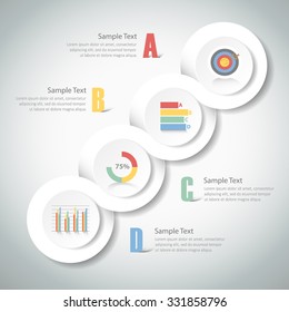 Design infographics template can be use for business concept, workflow, diagram