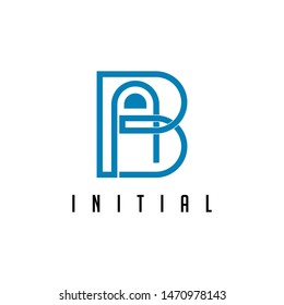 Design initials of letter A and letter B.