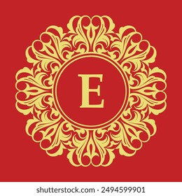 Design initials for names, brands, stickers, companies, with luxurious Victorian carved ornaments and are suitable for various needs