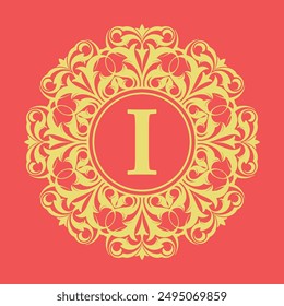 Design initials for names, brands, stickers, companies, with luxurious Victorian carved ornaments and are suitable for various needs