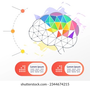 Design innovation process infographic chart design element set. Abstract vector symbols for infochart with blank copy spaces. Instructional graphics kit. Arial, Segoe UI Emoji fonts used