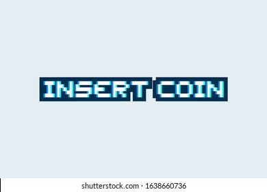 Design of insert coin symbol