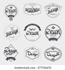 Design - Insignia sticker can be used as a finished logo, or design, corporate identity presentation