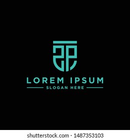 design inspiration, the monogram logo for the company from the initial letter of the ZP logo icon. -Vectors