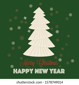 Design inspired by Vietnamese Conical Hat, palm-leaf hat, is a traditional symbol of Vietnamese people. Merry Christmas. Happy New Year. 