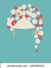 Design inspired by Vietnamese Conical Hat, palm-leaf hat, is a traditional symbol of Vietnamese people.