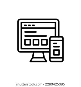 Design Interface icon in vector. Illustration