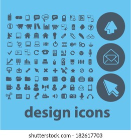 design, internet, office, business icons, vector