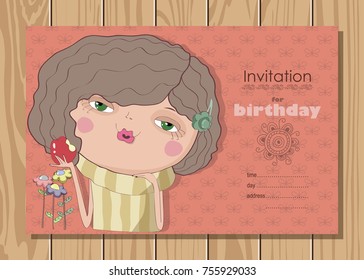 Design invitation for birthday.