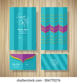 Design para convites, aniversário, casamento, salvar a data. textura de madeira.