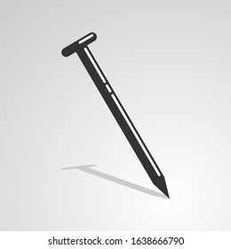 Design of iron nail illlustration